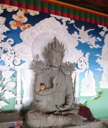 This monastery is in the process of expansion and we peaked at the unfinished upper levels - amazing statues and intricate paintings!  