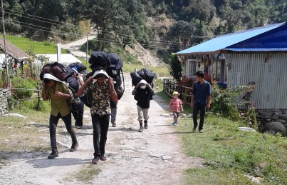 Our porters were in their late teens or early 20s