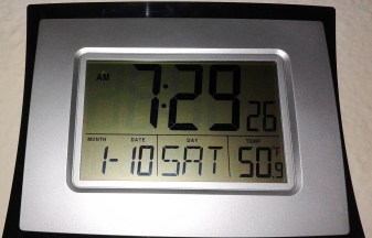 One of the coldest mornings this winter - 50.9 degrees Fahrenheit in our upstairs living room.