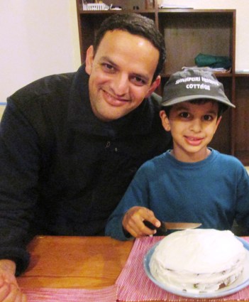 Sonu Didi made me a cake to welcome me home!