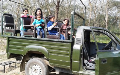 The moms kept thinking we were going to fly off, but we didn't!