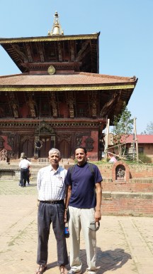 Prakash and me in Bhaktapur.