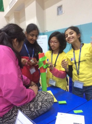 The hardest part was making the marble run down the track without stopping.